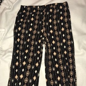 Long flowing pants. Flattering and comfortable.